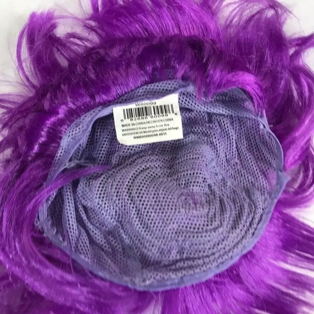 Wig Purple Short Bob Bangs Theater Dress-up Halloween Costume Cosplay Adult